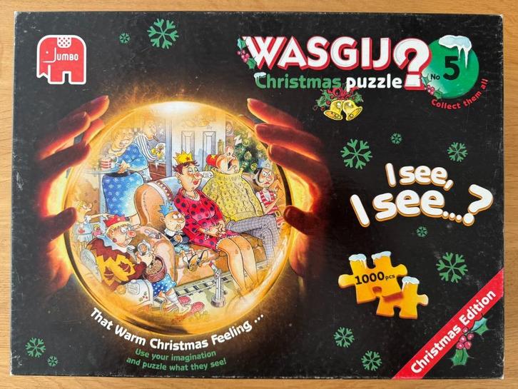 Wasgij puzzel Christmas nr.5, 1000 stukjes, Hobby en Vrije tijd, Denksport en Puzzels, Zo goed als nieuw, Legpuzzel, 500 t/m 1500 stukjes