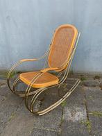 Italiaanse top design schommelstoel jaren '70 vintage gaaf, Ophalen, Gebruikt, Bruin, Riet of Rotan
