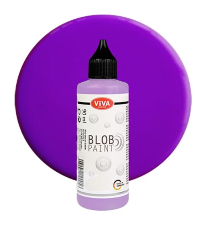 Viva Decor Blob paint (verf) Lila (lichtpaars) flesje 90 ml, Hobby en Vrije tijd, Schilderen, Nieuw, Overige typen, Ophalen of Verzenden