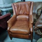 Chesterfield Bendic Tessa fauteuil cognac leer + BEZORGING, Huis en Inrichting, Fauteuils, Gebruikt, ., Klassiek, Ophalen of Verzenden