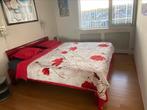 Auping bed rood, Verzenden, Zo goed als nieuw, Tweepersoons