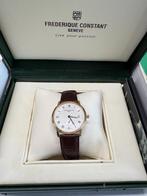 Frederique Constant Genève vergulde quartz dresswatch – Swis, Overige merken, Leer, Polshorloge, Ophalen of Verzenden