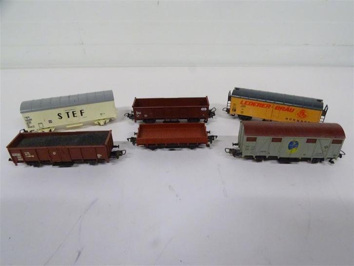 A6713. 6x Lima Goederen Wagon, Hobby en Vrije tijd, Modeltreinen | H0, Gebruikt, Wagon, Gelijkstroom, Lima, Ophalen of Verzenden