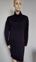 Jaqueline de Yong jurk met kol in maat XL, Verzenden, Zwart, Maat 46/48 (XL) of groter, Zo goed als nieuw