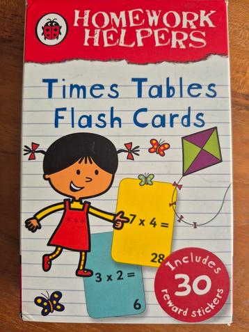 Times Tables Flash Cards beschikbaar voor biedingen