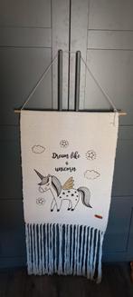 Wandkleed, wanddecoratie, unicorn/eenhoorn, Ophalen, Zo goed als nieuw, Wanddecoratie
