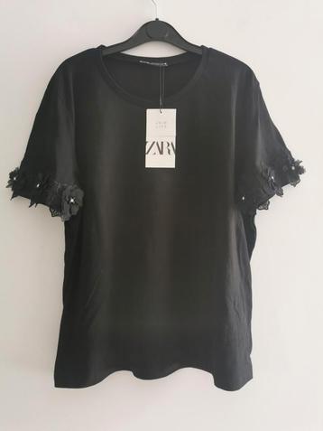 ZARA T-shirt met fournituren mt. L beschikbaar voor biedingen
