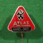 Speldje Atlas Hans van Driel emaille, Verzamelen, Speldjes, Pins en Buttons, Ophalen of Verzenden, Zo goed als nieuw, Overige onderwerpen