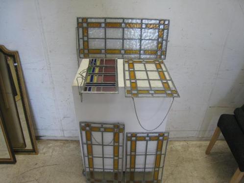 5 kleine glas in lood ruitjes, Huis en Inrichting, Overige Huis en Inrichting, Gebruikt