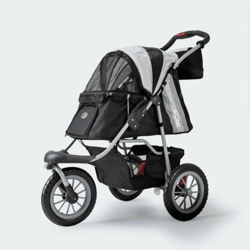 Innopet Hondenbuggy Comfort EFA Black/Silver Grey, Fietsen en Brommers, Fietsaccessoires | Aanhangers en Karren, Nieuw, Hondenkar