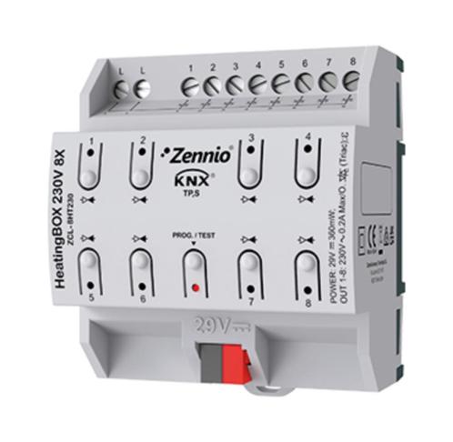 KNX Zennio HeatingBOX 230v 8x* 4 stuks beschikbaar, Hobby en Vrije tijd, Elektronica-componenten, Zo goed als nieuw, Ophalen