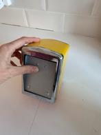 Vintage Servethouder - Geel met Chroom, Huis en Inrichting, Ophalen of Verzenden, Gebruikt