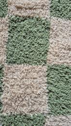 Retro Vloerkleed 120x170cm - Groen/Beige, Gebruikt, 100 tot 150 cm, Ophalen of Verzenden, Groen