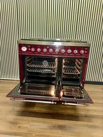 Luxe Bordeaux rode Boretti Fornuis 5 pits met 2 ovens 90 cm, Witgoed en Apparatuur, Fornuizen, Fornello Esperta, Ophalen of Verzenden