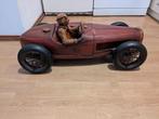 Vintage Bugatti Houten Sculptuur - 70cm - Handgesneden Auto, Ophalen of Verzenden