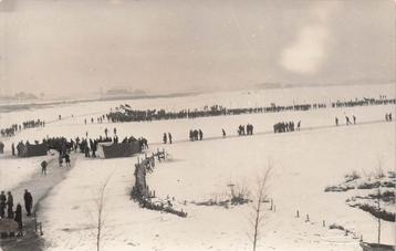 JJ738 Fotokaart Schildmeer IJs Winterpret 1929 beschikbaar voor biedingen