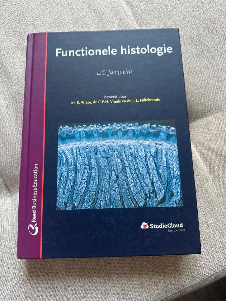 Functionele histologie - L.C. Junqueira, Boeken, Studieboeken en Cursussen, Zo goed als nieuw, HBO, Beta, Ophalen of Verzenden