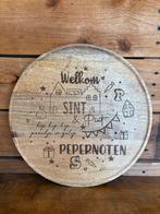 Sinterklaas Serveerschaal Hout, Ophalen of Verzenden, Nieuw, Rond, Hout