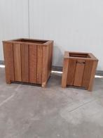 Hardhouten plantenbak bloembakken bloembak planten hout, Ophalen, Minder dan 60 cm, Vierkant, Nieuw