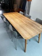 Eikenhouten tafel model Olger (Machinekamer), Huis en Inrichting, Tafels | Eettafels, Ophalen, Gebruikt, 100 tot 150 cm, Eikenhout