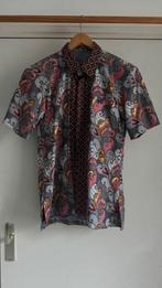 Handgemaakt Batik shirt | Indonesië | Korte mouw, Kleding | Heren, Overhemden, Ophalen of Verzenden, Gedragen, Halswijdte 41/42 (L)