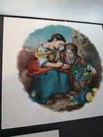 3 STUKS PRACHTIGE OUDE EMAILLE WAND BORDEN PLATEN 20X22 CM, Ophalen of Verzenden
