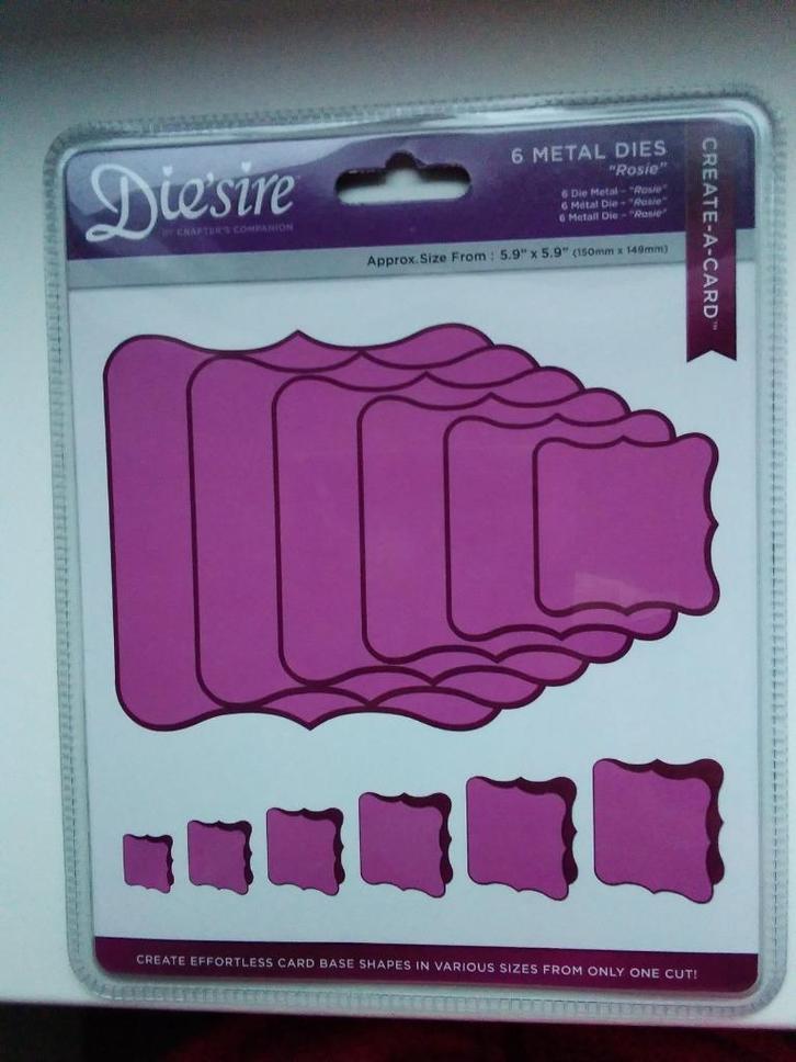 Snij mallen  Die'sire rosie, Hobby en Vrije tijd, Kaarten | Zelf maken, Nieuw, Pons of Mal, Overige thema's, Ophalen of Verzenden