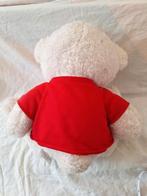 Witte knuffel beer met rood shirt hh, L. Dake en Zn, Beer, Onbekend, Ophalen of Verzenden