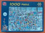 Puzzel Jan van Haasteren, Winter, schaatsen, 1000, Ophalen of Verzenden, 500 t/m 1500 stukjes, Zo goed als nieuw, Legpuzzel