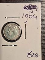 1904 Wilhelmina 10 Cent - Zilver, Postzegels en Munten, Munten | Nederland, Zilver, Ophalen of Verzenden, 10 cent, Koningin Wilhelmina