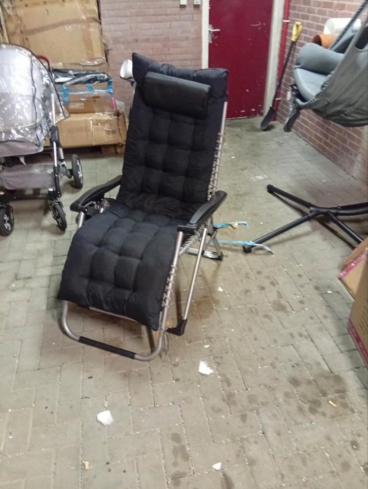 Tectake verstelbare tuinstoel - Nieuw!, Tuin en Terras, Ligbedden, Nieuw, Verstelbaar, Ophalen of Verzenden