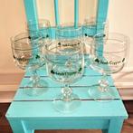 Irish Coffee glazen op diamantvoet set van 10 stuks, Huis en Inrichting, Keuken | Servies, Ophalen, Glas of Glazen, Gebruikt, Glas