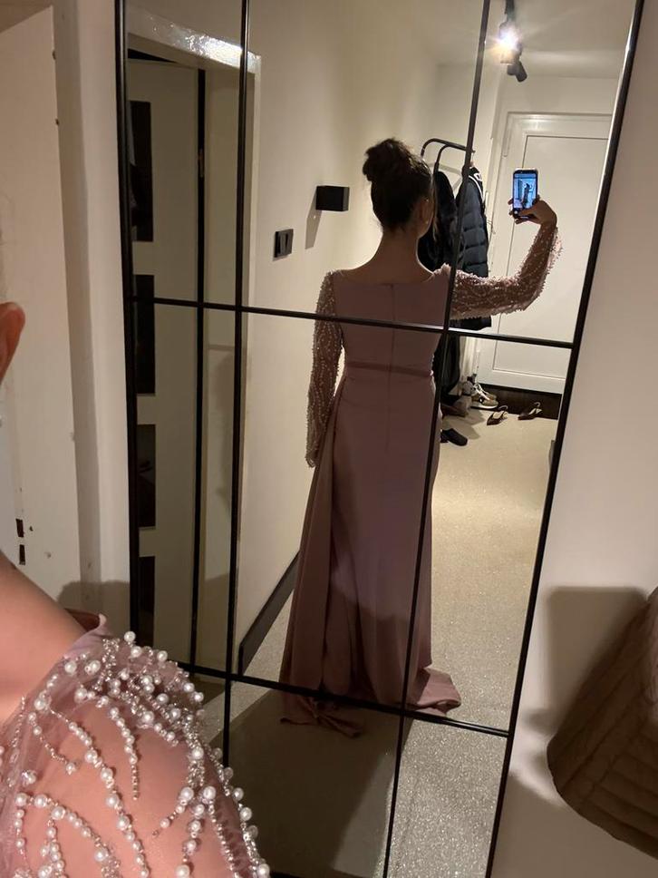 Prachtige roze galajurk, Kleding | Dames, Gelegenheidskleding, Zo goed als nieuw, Overige typen, Roze, Ophalen of Verzenden