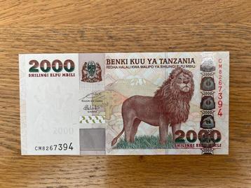 Tanzania 2000 shillings UNC beschikbaar voor biedingen