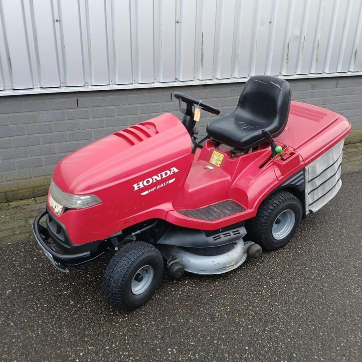 Honda HF2417 HM zitmaaier, Tuin en Terras, Zitmaaiers, Gebruikt, 90 tot 120 cm, Elektrische starter, Mulchfunctie, Opvangbak, Versnellingen