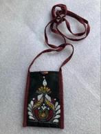 GEBORDUURDE CROSSOVER BODY / SCHOUDERTASJE -  blauw, Ophalen of Verzenden, Zo goed als nieuw, Blauw