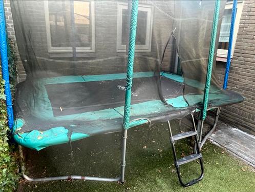 Staande Trampoline 3x2m rechthoek met net, Kinderen en Baby's, Speelgoed | Buiten | Trampolines, Gebruikt, Ophalen