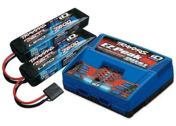Traxxas 4S - 2X 2869X 7.4V LiPO & 1X 2972G duo charger/lader beschikbaar voor biedingen