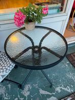 Leuk rond tuintafeltje - 60cm, Tuin en Terras, Tuintafels, Ophalen of Verzenden, Gebruikt, Rond, Metaal