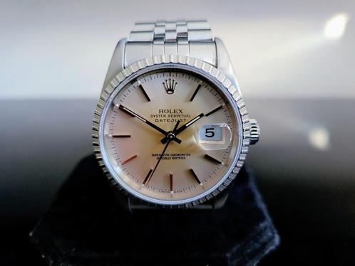 ROLEX Datejust Sunburst 16220 + Garantie. Sapphire, Sieraden, Tassen en Uiterlijk, Horloges | Heren, Zo goed als nieuw, Polshorloge