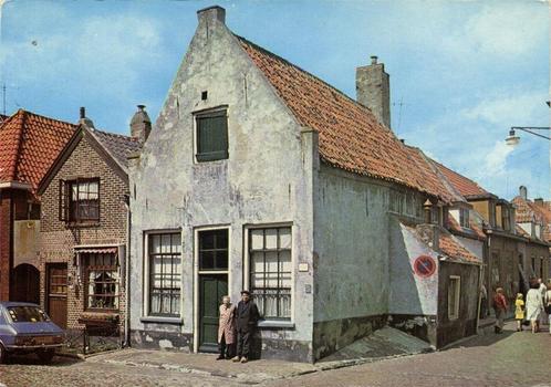 Harderwijk, Huis aan de Vischmarkt, Anno 1595 - gelopen, Verzamelen, Ansichtkaarten | Nederland, Gelopen, Gelderland, Ophalen of Verzenden