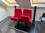 Set bioscoop stoelen, Huis en Inrichting, Stoelen, Ophalen, Zo goed als nieuw, Bruin