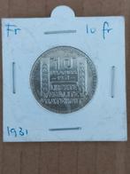 Frankrijk 10 fr 1931 zilver, Postzegels en Munten, Munten | Europa | Niet-Euromunten, Ophalen of Verzenden, Frankrijk, Zilver