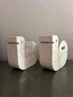 2 midcentury travertin Fratelli Mannelli beelden C Neatori, Ophalen of Verzenden