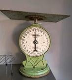 Mooie Linde groene emaille weegschaal, Verzenden