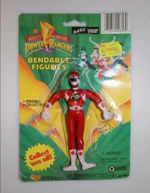 Power Rangers Bendable Gordy Toy Poseable (1994) Red Ranger, Kinderen en Baby's, Speelgoed | Actiefiguren, Nieuw, Ophalen of Verzenden