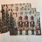 Nieuwe Notenkraker placemats 4 stuks, Diversen, Kerst, Ophalen of Verzenden, Nieuw