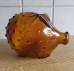 Holmegaard spaarvarken Jacob E Bang Deens vintage bruin glas, Verzamelen, Spaarpotten, Ophalen of Verzenden, Gebruikt, Overige materialen