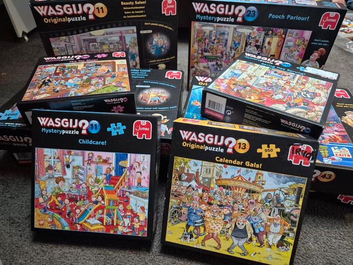 Wasgij 11 puzzels, Hobby en Vrije tijd, Denksport en Puzzels, Zo goed als nieuw, 500 t/m 1500 stukjes, Ophalen