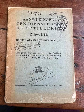 Nederlands voorschrift 12 cm howitzer voorschrift artillerie beschikbaar voor biedingen